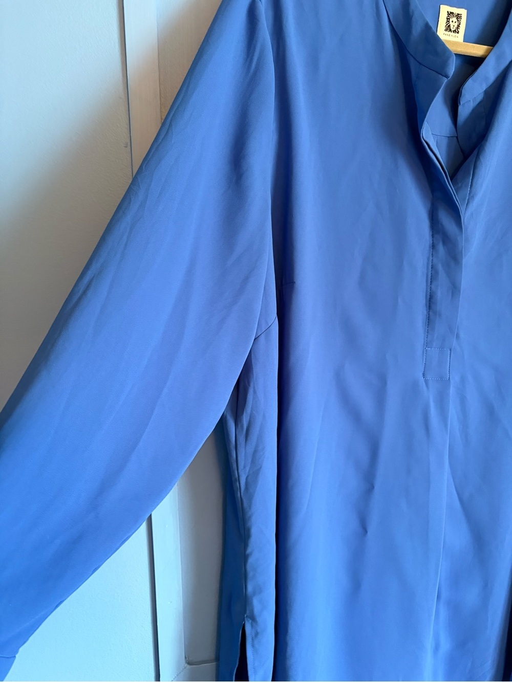 Plus Size Anne Klein Blue Sleeve Tunic Dress - Size 2XL - Picture 4 of 4